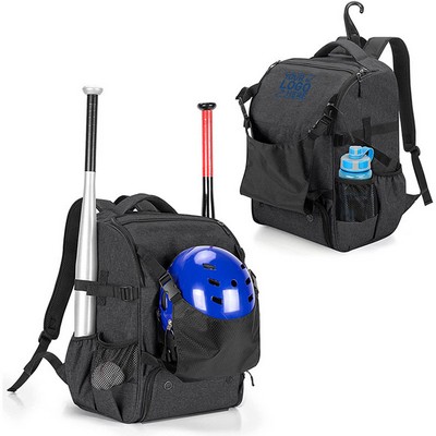 Baseball Backpack with Helmet Holder