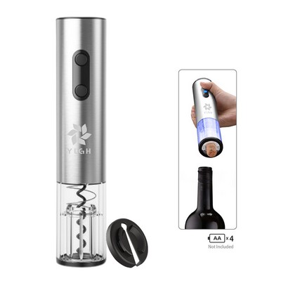 Stainless Steel Electric Wine Opener With Foil Cut