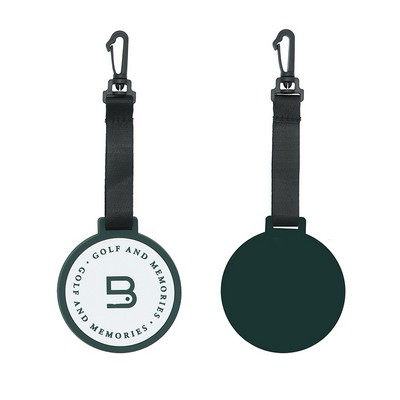 Custom Golf Bag Tag Round Shape Luggage Tag