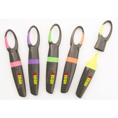 Mini Highlighter Carabiner Marker Pen