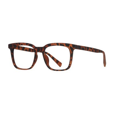 Aspen Soft Walnut Tortoise Reading Glasses w/Blue Light Filtering Lens