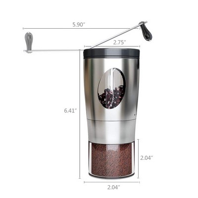 Various 5 Fineness Portable Coffee Grinder with Stainless Steel