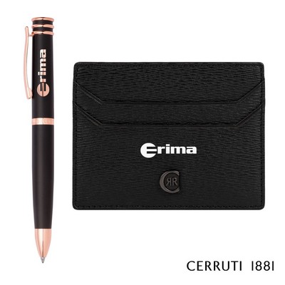 Cerruti 1881® Bond Card Holder & Austin Ballpoint Pen Gift Set