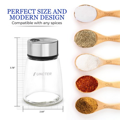 180ML Salt Shaker or Pepper Shaker with Adjustable Pour Holes