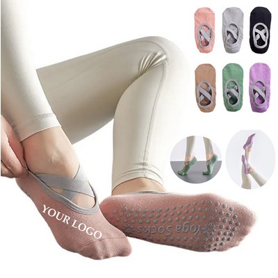 Cut Ballet Stockings Grip Yoga Socks Professional Anti-slip Pilates Socks