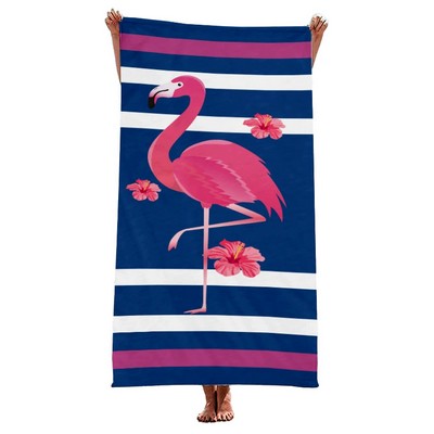 32"X 63" Sublimation Microfiber Sand Proof Beach Towel