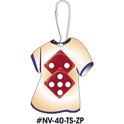 Las Vegas Dice T-Shirt Zipper Pull