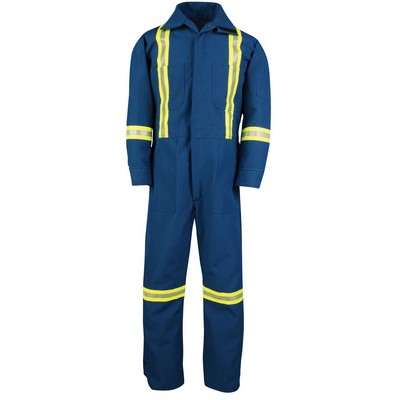 6 Oz. Dupont™ Nomex® IIIA Coveralls w/Adjustable Leg Opening & Reflective Tape