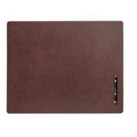 Leather Chocolate Brown Desk Mat without Rails (24"x19")