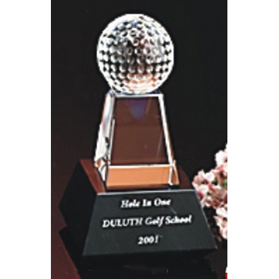 5" Optical Crystal Golfers Classic Award