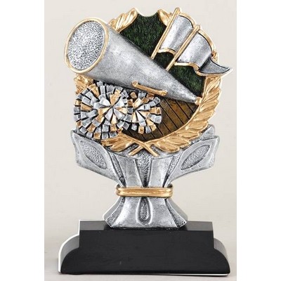 Ric Resin Impact Series Cheerleader Trophy - 6"