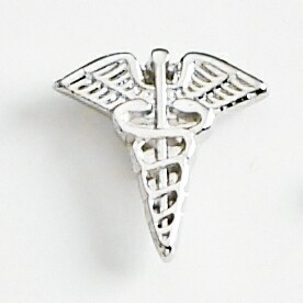 Caduceus Marken Design Cast Lapel Pin (Up to 5/8")