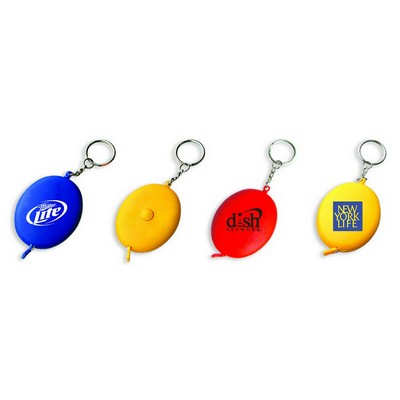 Oval Tape Measure Key Chain