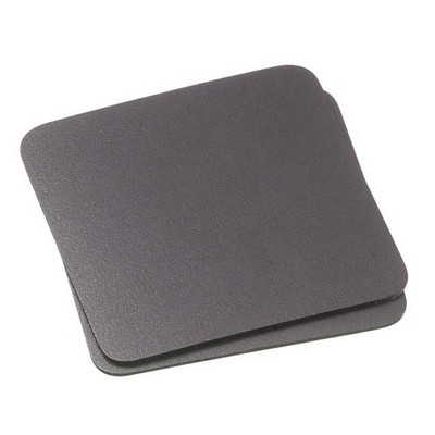 Set of 2 Square Bonded Leather Coasters