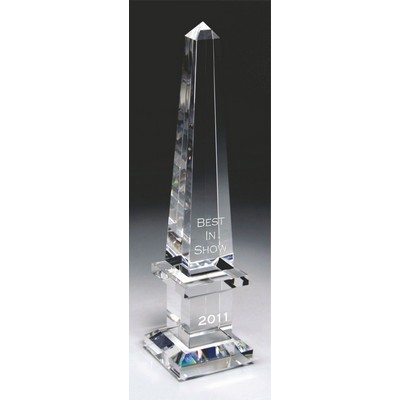 Royal Obelisk Optic Crystal Award (2¾"x12")