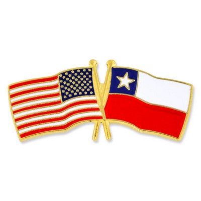 USA & Chile Flag Pin