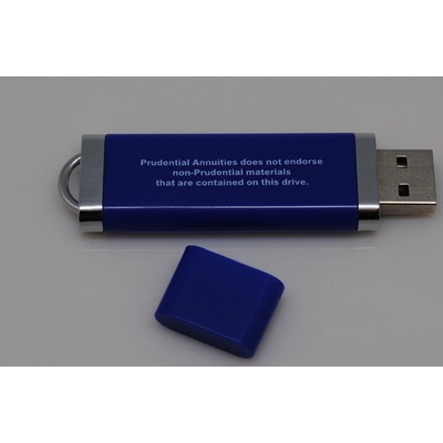 Full Capacity Rectangle Plastic USB Flash Drive (2 GB)