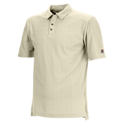 FILA Men's Brisbane Textured Polo Shirt