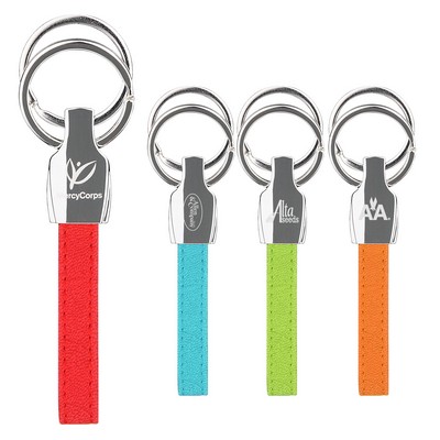 iPosh PU Valet Key Chain - Red