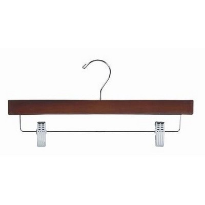 Wooden Walnut & Chrome Pant/Skirt Hanger