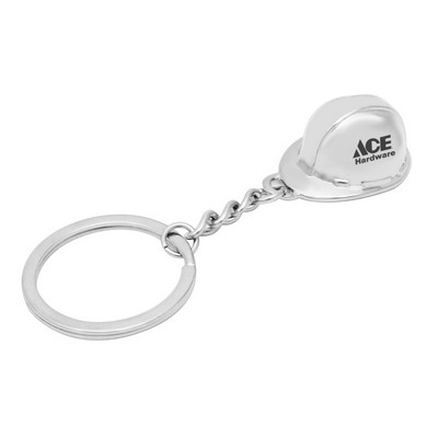 Construction Hardhat Metal Key Tag