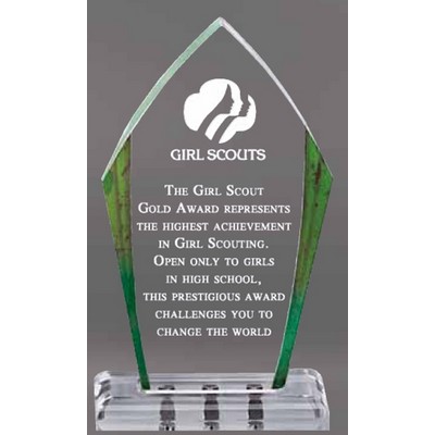 Green Acrylic Magnetique Peak Award