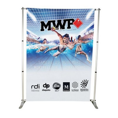 6''x8'' Single-Sided Adjustable Banner Wall Display Fabric Only w Dye Sublimation Print