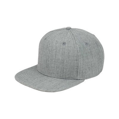 Wool Flat Bill Snapback Cap