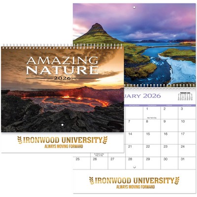 Amazing Nature Spiral Wall Calendar