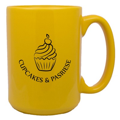 15 Oz. Jumbo C Handle Cup Golden Yellow