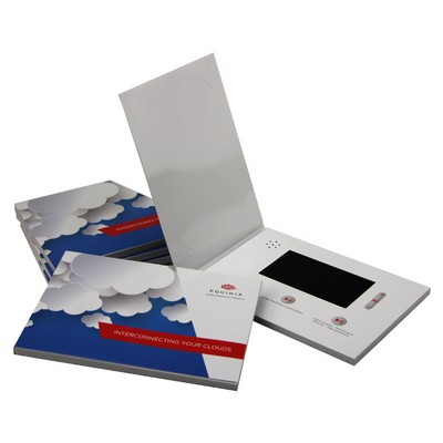 128MB 5 inch LCD A5 Size Bi-fold Video Brochure