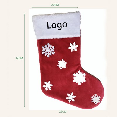 Christmas Snowflakes Stocking