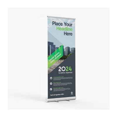 33 X 79 1/2 Retractable Banner Stand