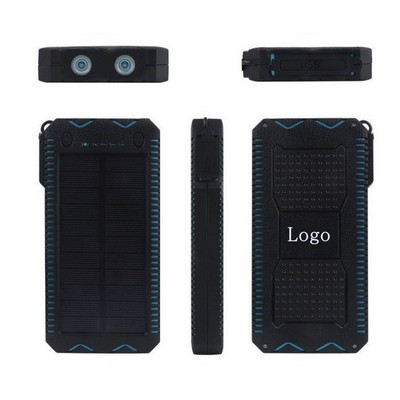 10000 mAh Cigarette Lighter Outdoor Solar Power Bank