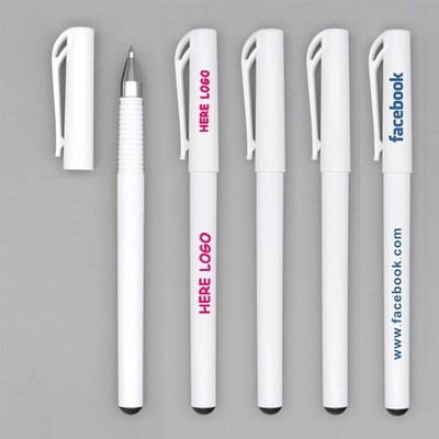 White ABS Sleek Gel Pen