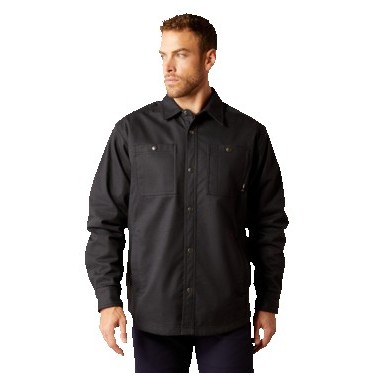 Ariat® FR Men's Field Black Ripstop Softshell Shirt Jacket