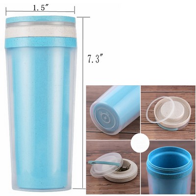 Double-Wall Eco Friendly Healthy Wheat Straw Bottle