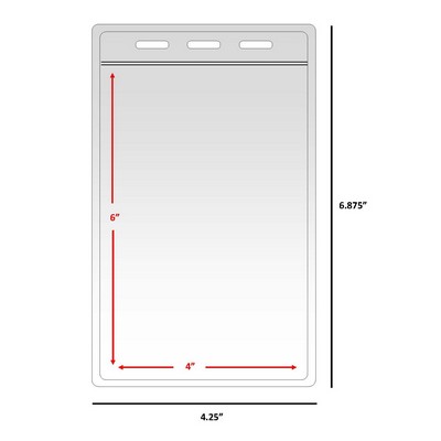 4x6 Vertical Badge Holder