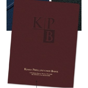 Blind Embossed Standard 2 Pocket Presentation Folder