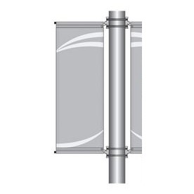 36" Double Pole Banner Bracket Kit