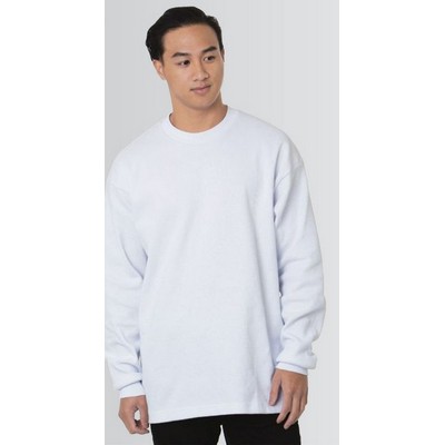 Bayside® Heavyweight Waffle Knit Thermal Long-Sleeve Sweater w/Cuff