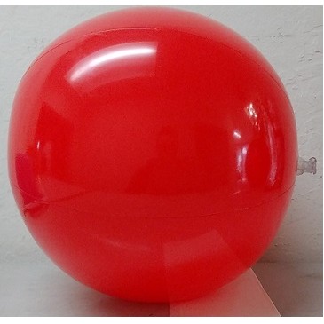 24" Inflatable Solid Red Beach Ball