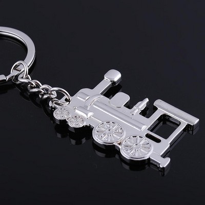 Classical Train Design Detachable Promotion Key Chain