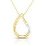 Jilco Inc. Yellow Gold Teardrop Diamond Necklace