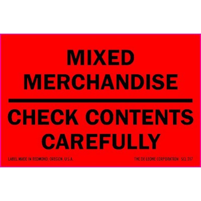 Mixed Merchandise Matte Paper Labels - 3" x 5"