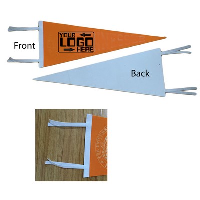 Full Color Imprint Premium Felt Pennant with Strings