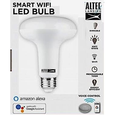 Altec Lansing 75 Watt Equivalent Wide-Cone Smart Wi-Fi Light Bulb