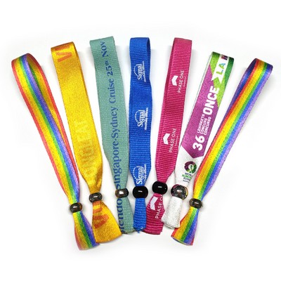 Fluorescent Neon Full Color Cloth Wristbands Fluorescent Neon Full Color Cloth Wristband