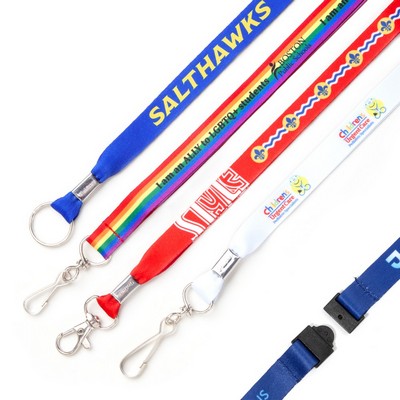 5/8" Dye Sublimated Youth Lanyard with Breakaway