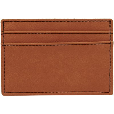 Rawhide Wallet Clip, 4" x 2-3/4" Laserable Leatherette